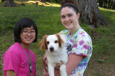 Frank WeHaKee with diverse campers